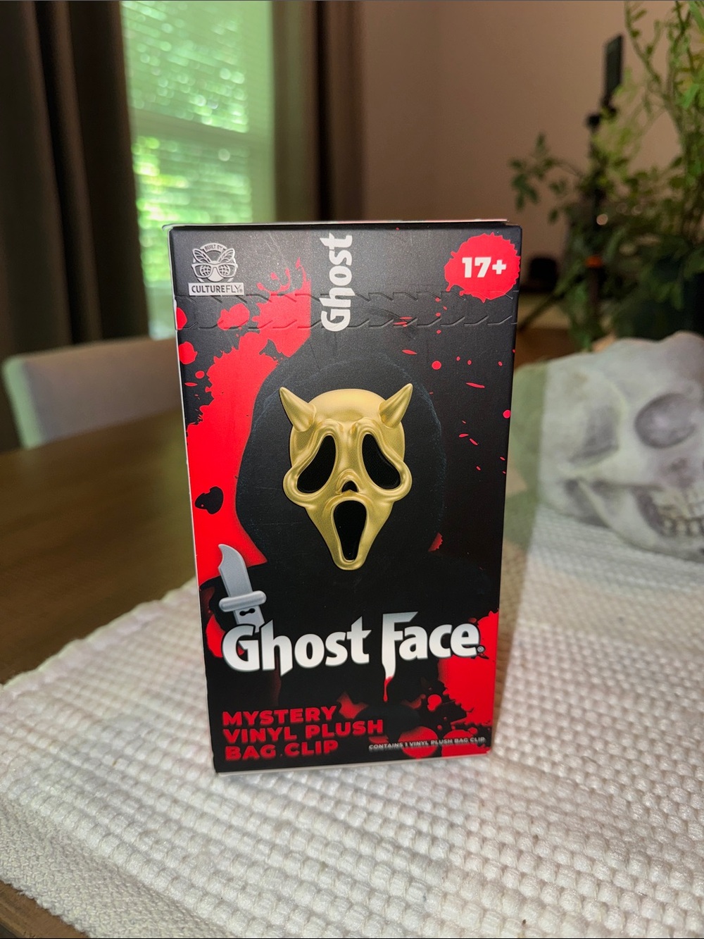 UNOPENED Ghost Face Mystery Vinyl Plush Bag Clip